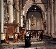 Cornelis de Man Interior of the Laurenskerk in Rotterdam USA oil painting artist